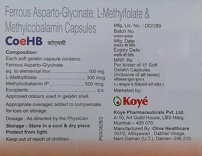 Coehb Strip Of 15 Capsules