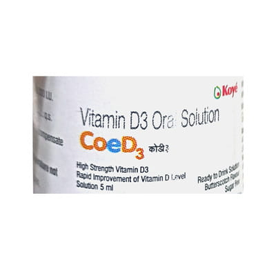 Coed3 Butterscotch Flavour Sugar Free Bottle Of 5ml Oral Solution