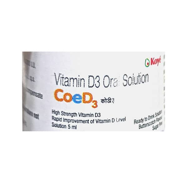 Coed3 Butterscotch Flavour Sugar Free Bottle Of 5Ml Oral Solution