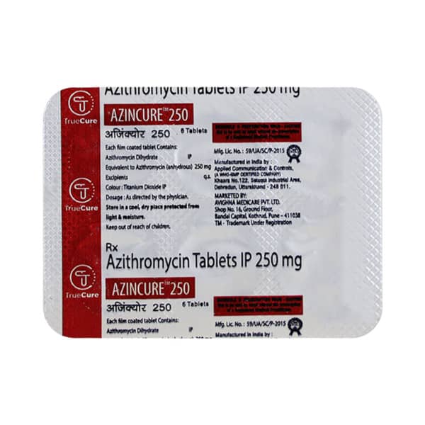 Azincure 250mg Strip Of 10 Tablets