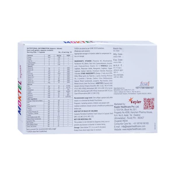 Moktel Woman Plus Strip Of 10 Capsules