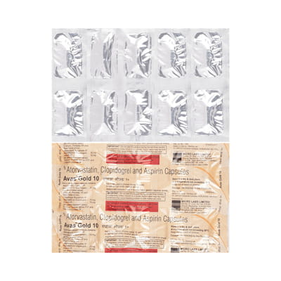 Avas Gold 10mg Strip Of 10 Capsules