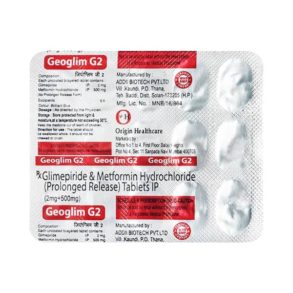 Geoglim G 2mg Strip Of 15 Tablets