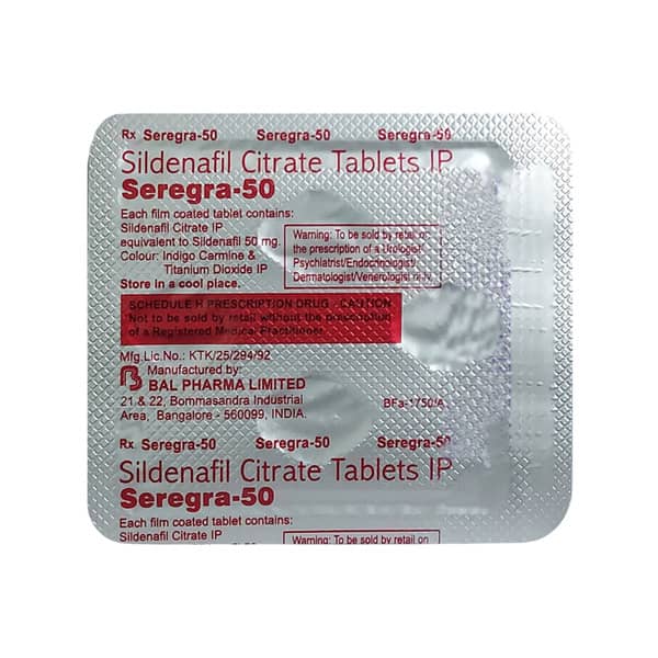 Seregra 50Mg Strip Of 4 Tablets
