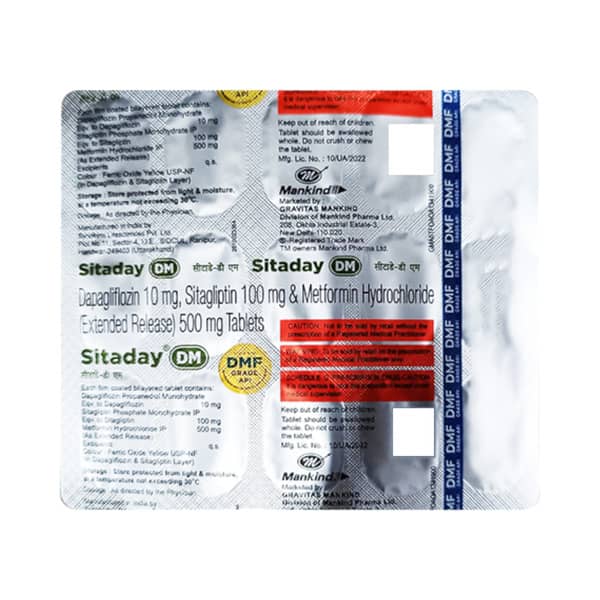 Sitaday Dm Strip Of 15 Tablets