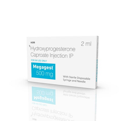 Megagest 500mg Ampoule Of 2ml Injection