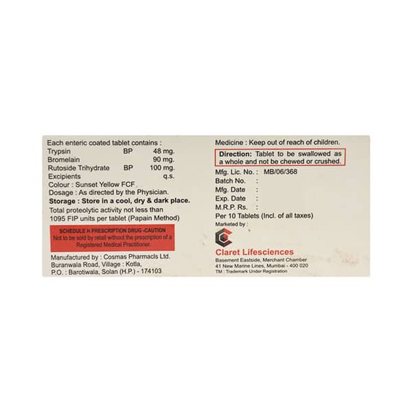 Triomax Strip Of 10 Tablets