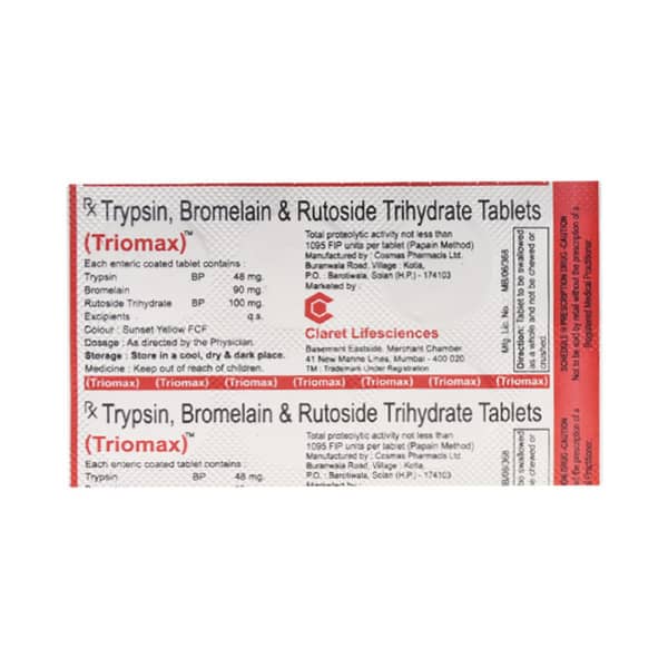 Triomax Strip Of 10 Tablets