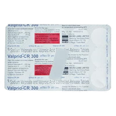 Valprid Cr 300mg Strip Of 15 Tablets