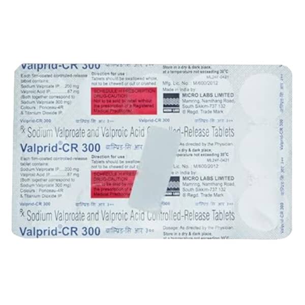 Valprid Cr 300mg Strip Of 15 Tablets