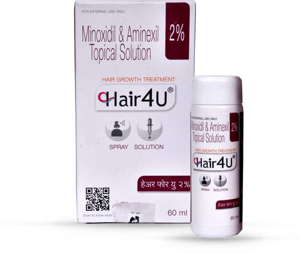 New Hair 4u 2% Bottle Of 60ml Spray/Solution