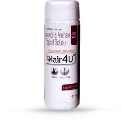 New Hair 4u 2% Bottle Of 60ml Spray/Solution