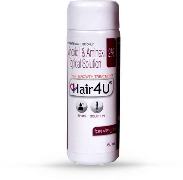 New Hair 4u 2% Bottle Of 60ml Spray/Solution