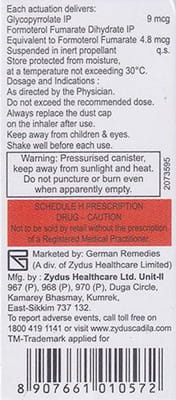 Forglyn Cfc Free Box Of 120md Metered Dose Inhaler