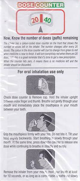 Forglyn Cfc Free Box Of 120md Metered Dose Inhaler