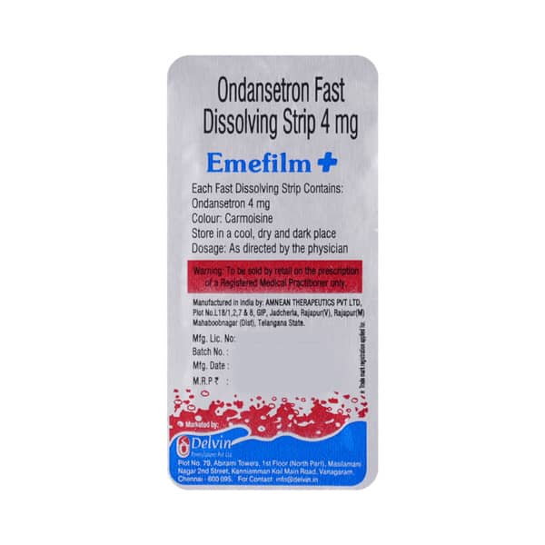 Emefilm 4Mg Strip Of 1 Orally Disintegrating Strip