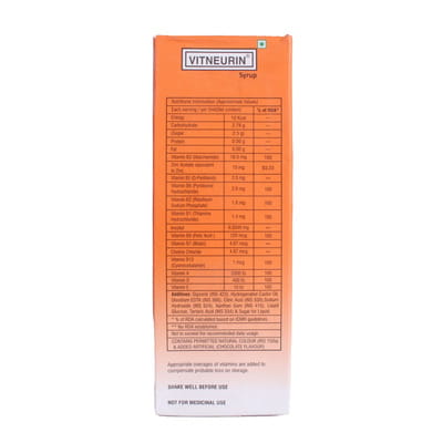 Vitneurin Chocolate Flavour Bottle Of 150ml Syrup