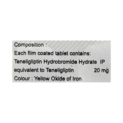Tenlitab 20mg Strip Of 15 Tablets
