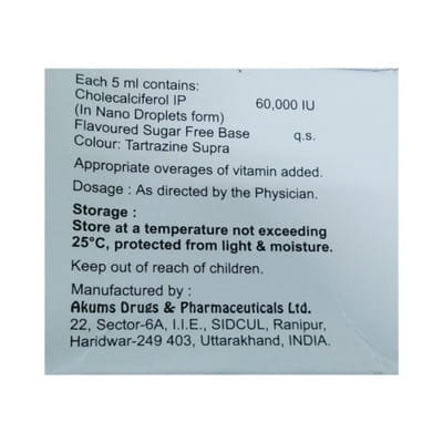 Devivo 60000iu Nano Sugar Free Bottle Of 5ml Solution