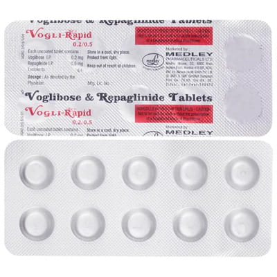Vogli Rapid 0.2/0.5mg Strip Of 10 Tablets