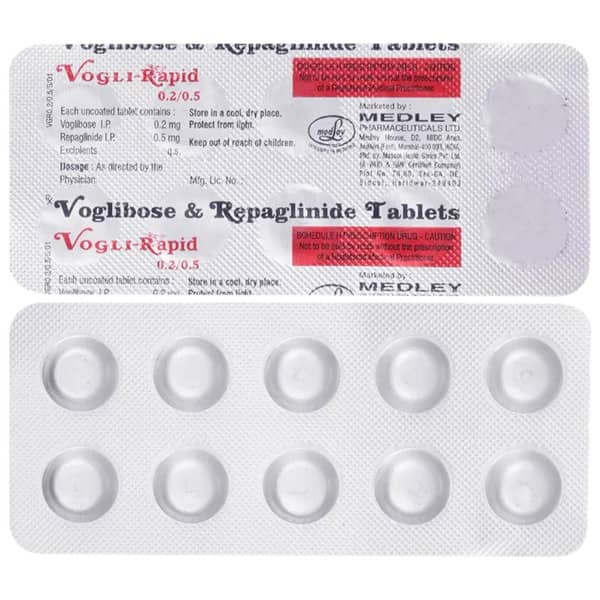 Vogli Rapid 0.2/0.5mg Strip Of 10 Tablets