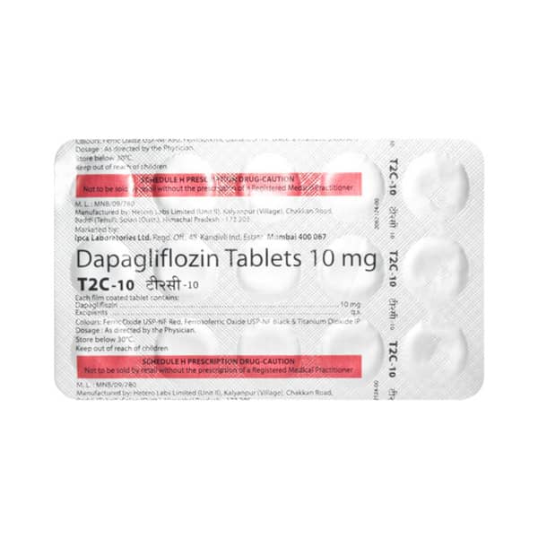 T2c 10mg Strip Of 15 Tablets