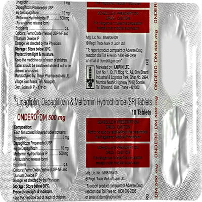 Ondero Dm 500mg Strip Of 10 Tablets