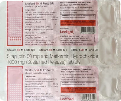 Sitaford 50mg M Forte Sr Strip Of 15 Tablets