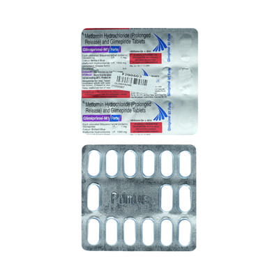 Glimiprime M 1mg Forte Strip Of 15 Tablets