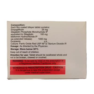 Empalo Sm 25/100/1000mg Strip Of 10 Tablets