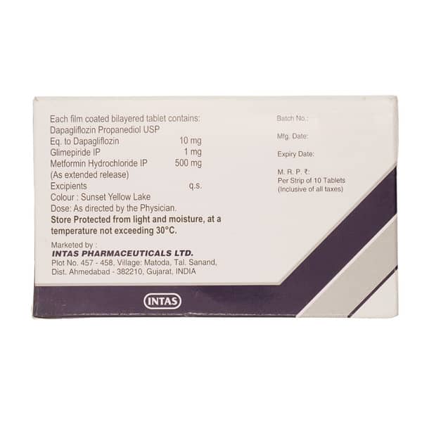 Zoryl Md 1/500Mg Strip Of 10 Tablets