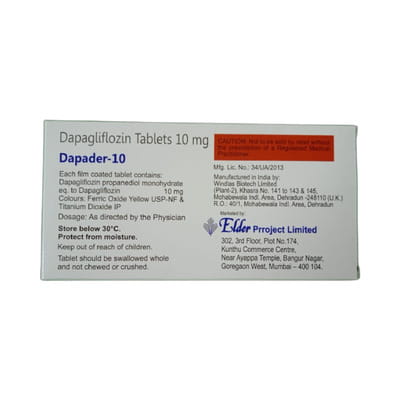 Dapader 10mg Strip Of 14 Tablets