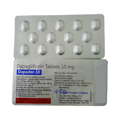 Dapader 10mg Strip Of 14 Tablets