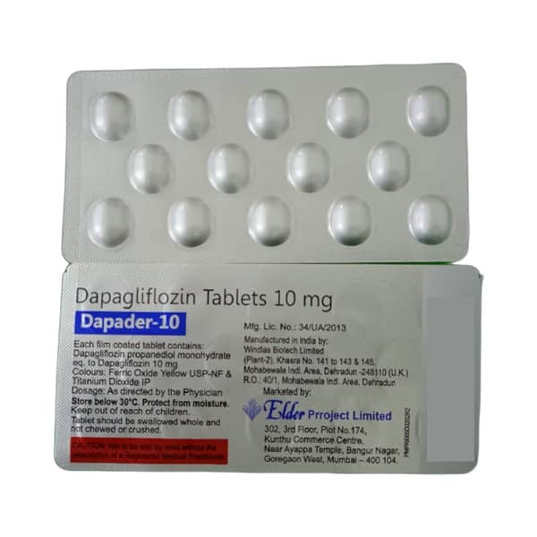 Dapader 10mg Strip Of 14 Tablets