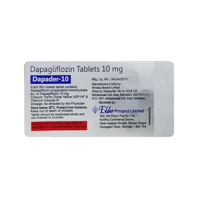 Dapader 10mg Strip Of 14 Tablets