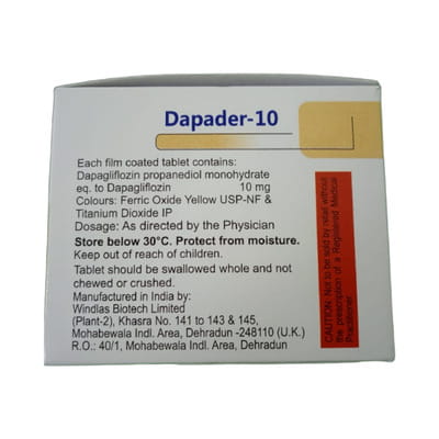 Dapader 10mg Strip Of 14 Tablets