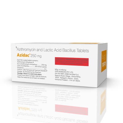 Azidac 250mg Strip Of 10 Tablets