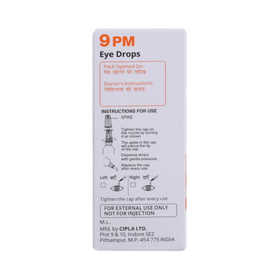 9 Pm Bottle Of 10ml Eye Drops