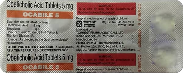 Ocabile 5mg Strip Of 10 Tablets