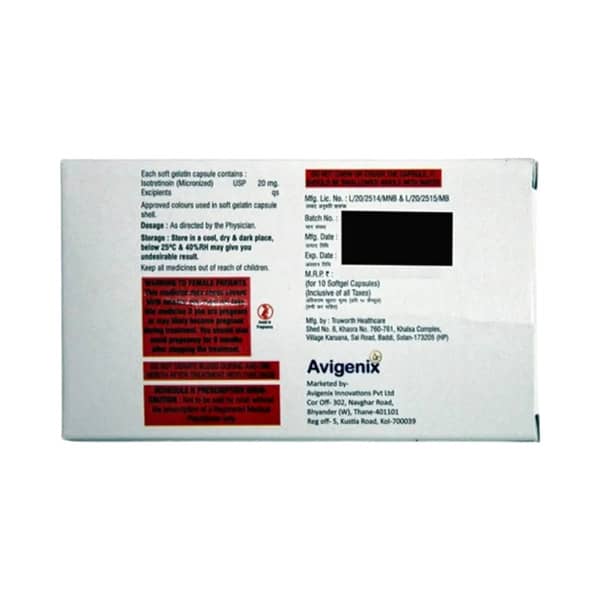 Wontret 20mg Strip Of 10 Capsules