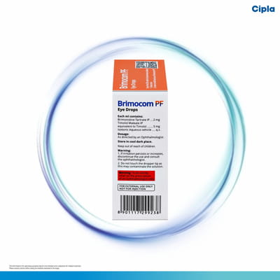 New Brimocom Pf Bottle Of 5ml Eye Drops