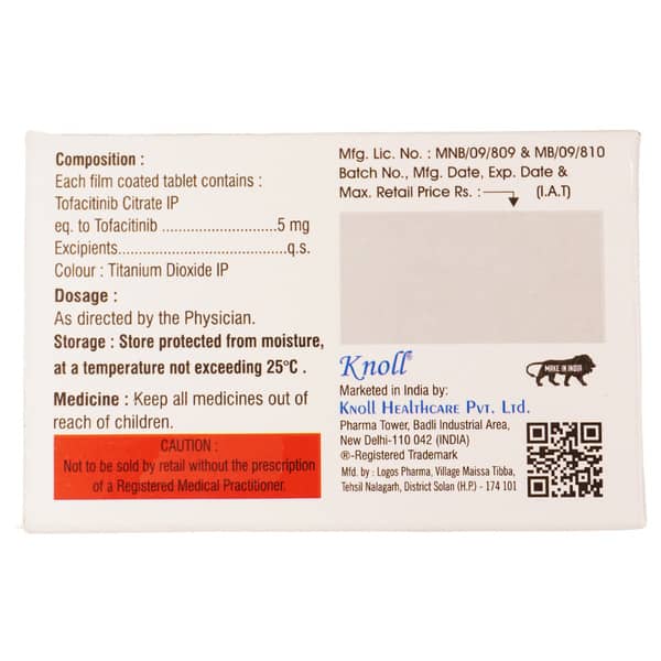 Tofanol 5Mg Strip Of 10 Tablets