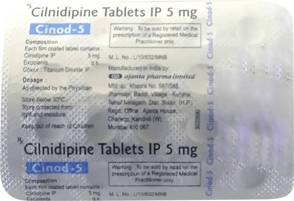 Cinod 5mg Strip Of 20 Tablets