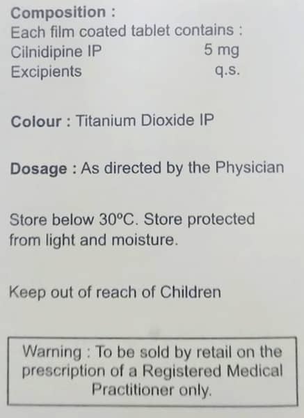 Cinod 5mg Strip Of 20 Tablets