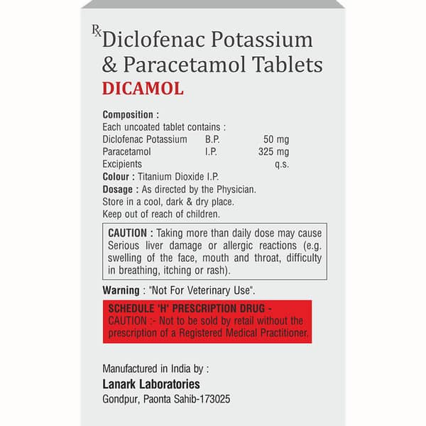Dicamol Strip Of 10 Tablets