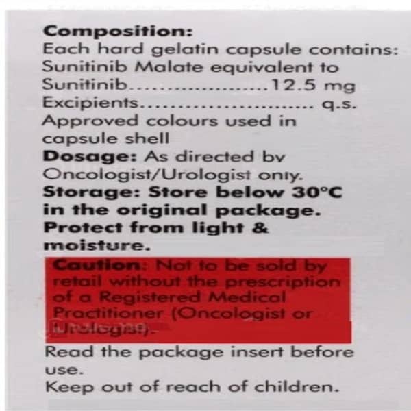 Sunisam 12.5 Mg Capsule 7 No's