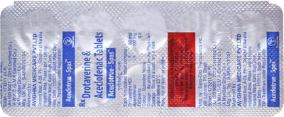 Aceclotrue Spas Strip Of 10 Tablets