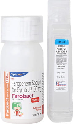 Farobact 100mg Tutti Frutti Flavour Bottle Of 30ml Dry Syrup