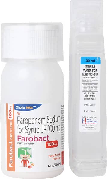 Farobact 100mg Tutti Frutti Flavour Bottle Of 30ml Dry Syrup