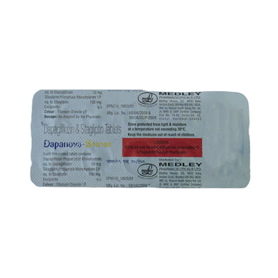Dapanova S 10/100mg Strip Of 10 Tablets